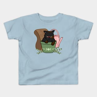 Naughty black cat Kids T-Shirt